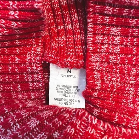 Dog Red Sweater NWOT Marled Warm Pets - Picture 5 of 6